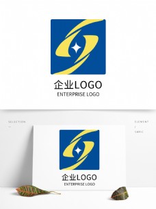 科技标志蓝色科技公司LOGO企业标志设计
