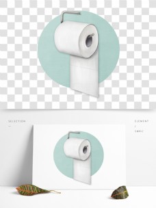 世界厕所日手绘风格卷纸
