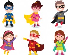 儿童超级英雄卡通形象设计