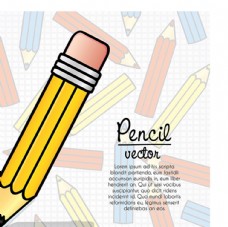 彩笔彩色卡通铅笔