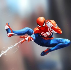 联盟漫威超级英雄蜘蛛侠同人手绘形象