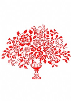 牡丹花花瓶
