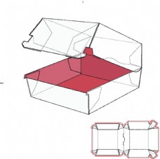 汉堡盒设计 效果图