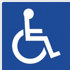 外国交通图标 残疾人专用