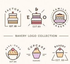 餐饮蛋糕图标logo