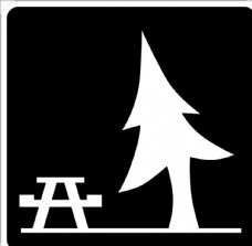 外国交通图标 树木标识