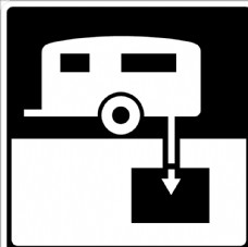 外国交通图标  固定拖车