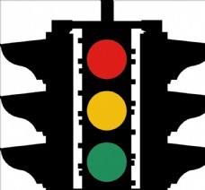 外国交通图标 红绿灯标识
