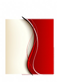 现代科技红色科技线条现代简约背景封皮