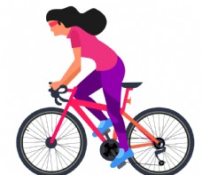 自行车运动自行车单车女孩运动