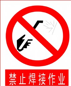 禁止焊接作业