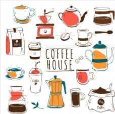 咖啡杯手绘咖啡图案