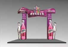 苏打酒广告造型门