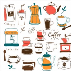 咖啡杯手绘咖啡图案
