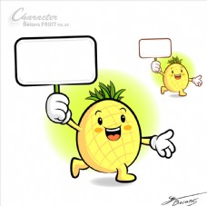 卡通菠萝卡通动漫凤梨菠萝
