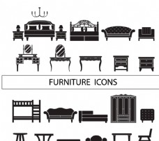 家具广告家具图标