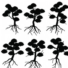 卡通树木插图