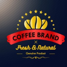 咖啡杯复古咖啡标签设计