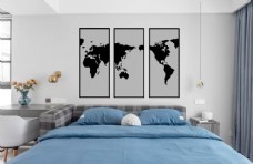 世界地图壁画