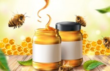 健康饮食蜂蜜广告