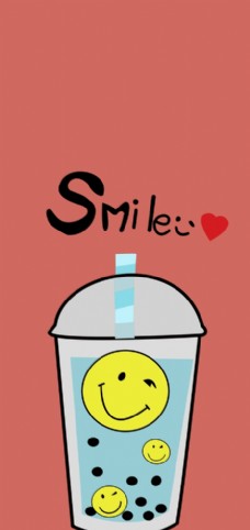 手绘奶茶