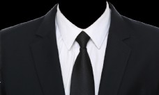 男士黑色领带正装