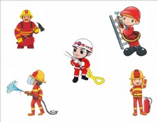 消防卡通小人图片独立