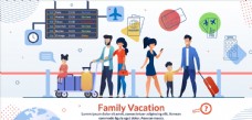 旅行海报家庭旅游
