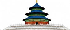 建筑素材北京天坛故宫建筑设计素材
