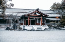 日本古建筑日本名古屋热田神宫内建筑