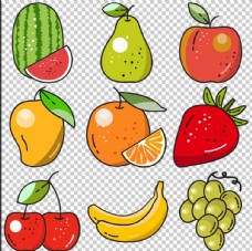 10款常见水果透明背景免扣素材