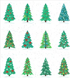 树木卡通圣诞树