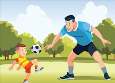 儿童运动会亲子足球