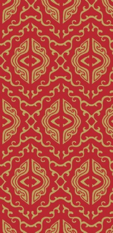 中式红色婚庆中式传统大气底纹图案