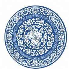 中国风设计中国风青花瓷花纹图案