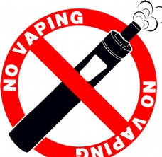 企业LOGO标志禁止电子烟标志