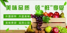 有机水果水果广告新鲜水果果店展架