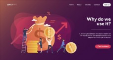 互联网金融概念主题网站设计
