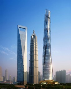 上海建筑高清上海中心东方明珠建筑群