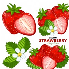 美味卡通草莓