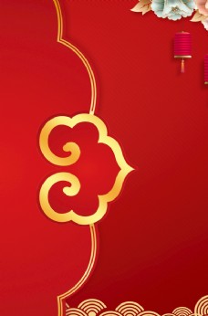 新年挂历春节婚礼邀请函请柬红色背景