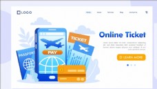 旅游签证网上订购机票