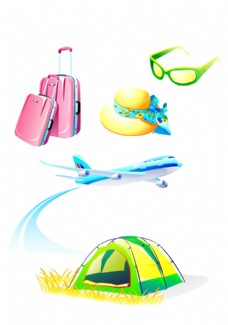 飞行工具旅行工具飞机行李
