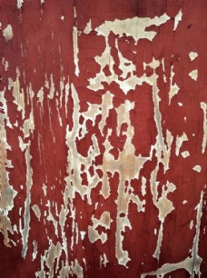 木柱古建筑柱子斑驳纹理红漆木