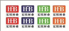logo 杯子 图标 H B