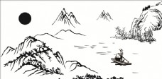 中国风设计山水画