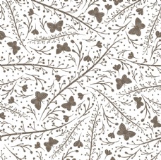 植物图案花纹卡通花鸟植物底纹图案