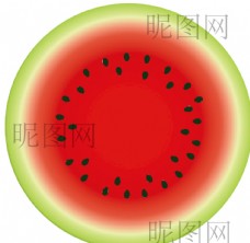 绿色蔬菜西瓜UI素材标志