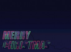 光效背景圣诞节霓虹灯发光字体效果背景