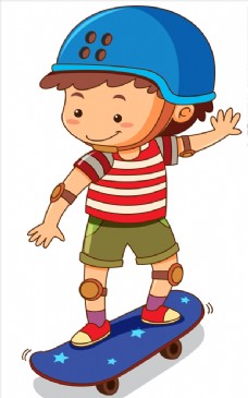 卡通滑板儿童